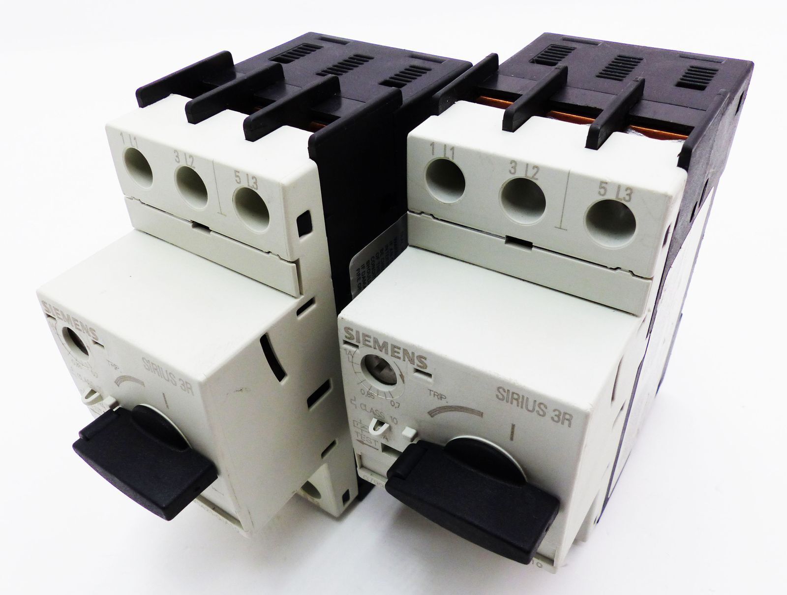 2x Siemens Sirius 3R 3RV1421-0JA10 3RV1 421-0JA10 E:02 Circuit Breaker -used-