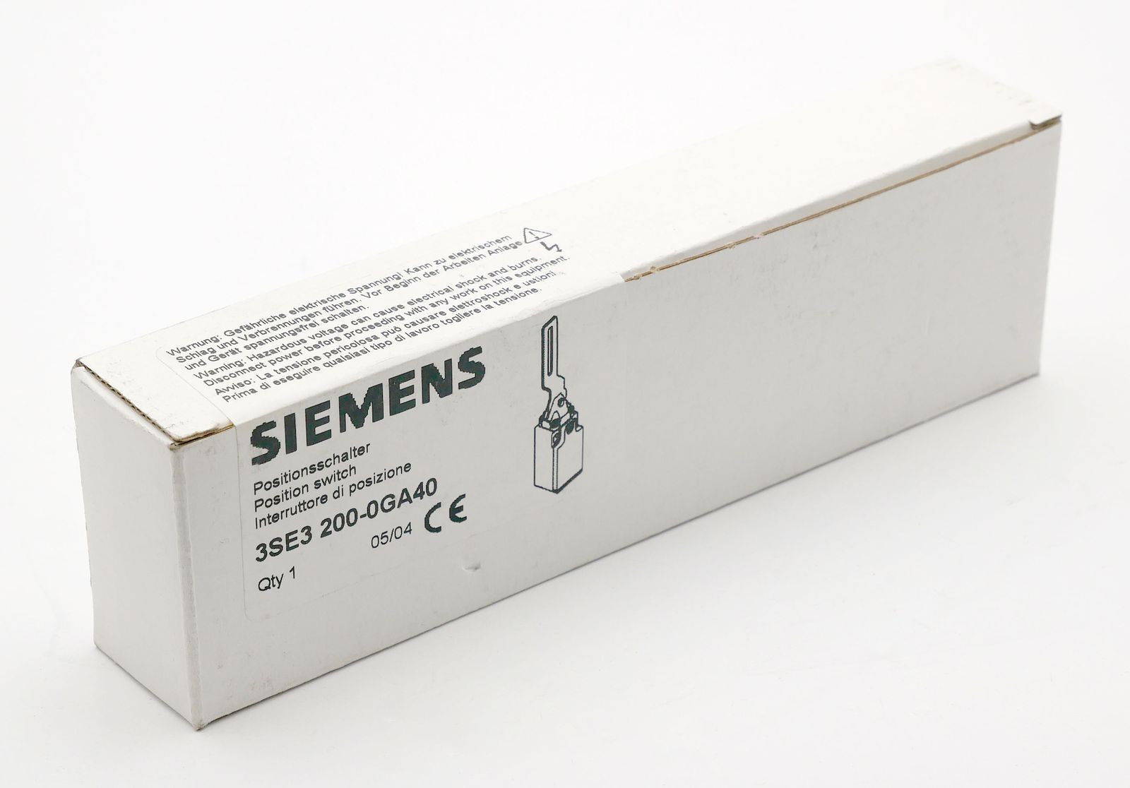 Siemens 3SE3 200-0GA40 position switch hinge lever-sealed-