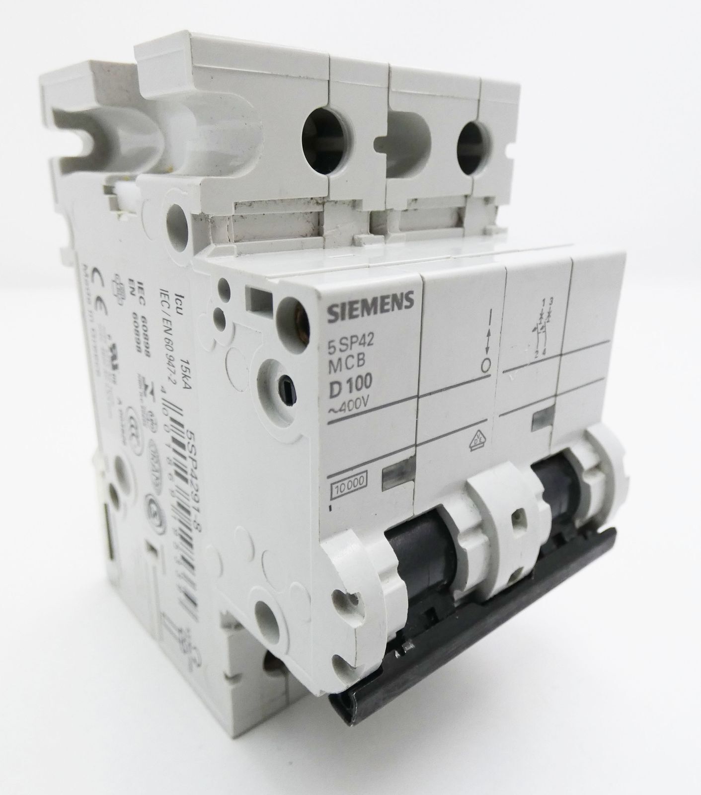 Siemens 5SP4291-8 MCB D100 15kA Circuit Breaker -used-