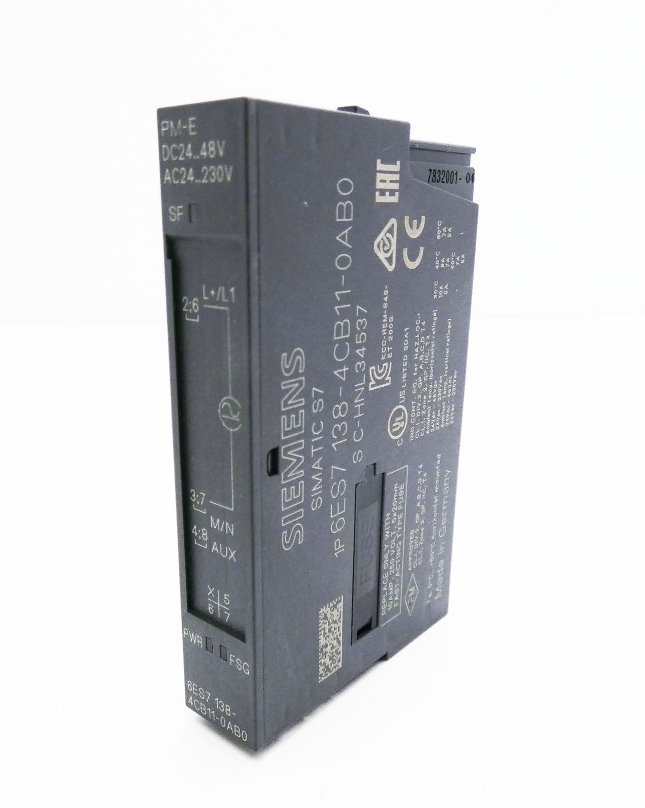 Siemens Simatic S7 6ES7 138-4CB11-0AB0 E-Stand: 04 PM-E Module -Unused-