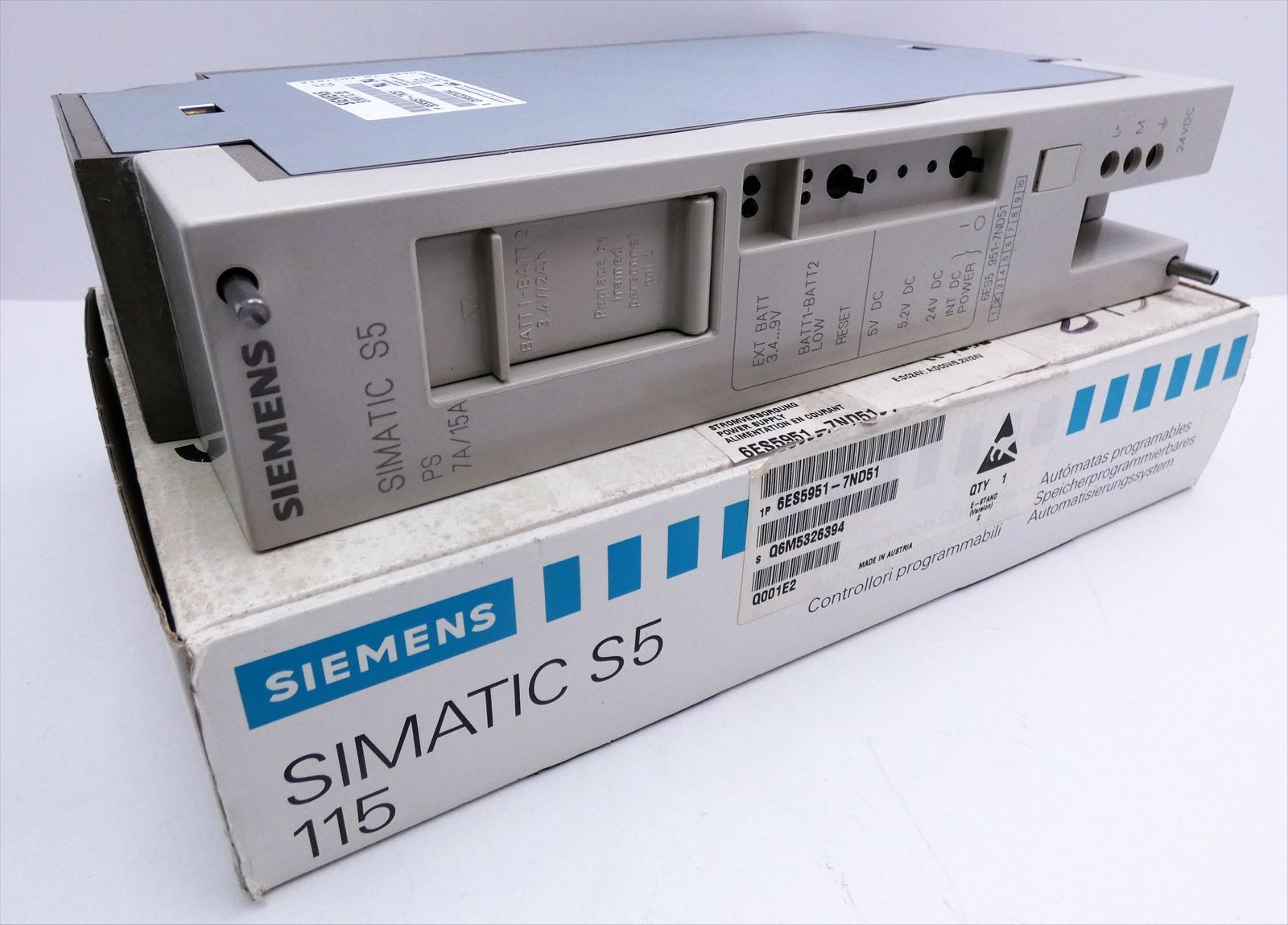 Siemens 6ES5951-7ND51 E-Stand: 02 Power Supply Module -Unused/Original Packaging-