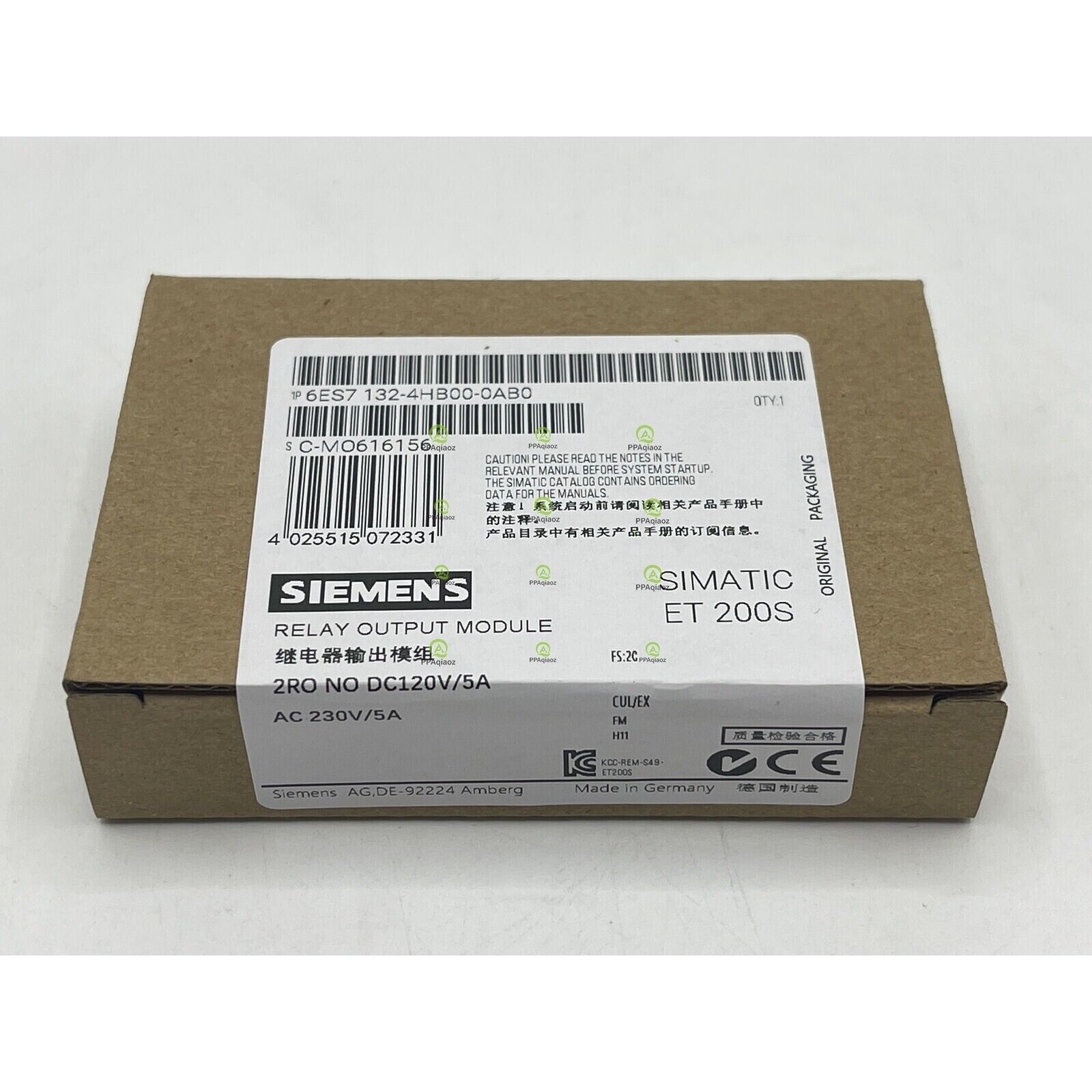 New Siemens 6ES7132-4HB00-0AB0 SIMATIC DP 5 ELECTRON MODULES 6ES7 132-4BF00-0AA0