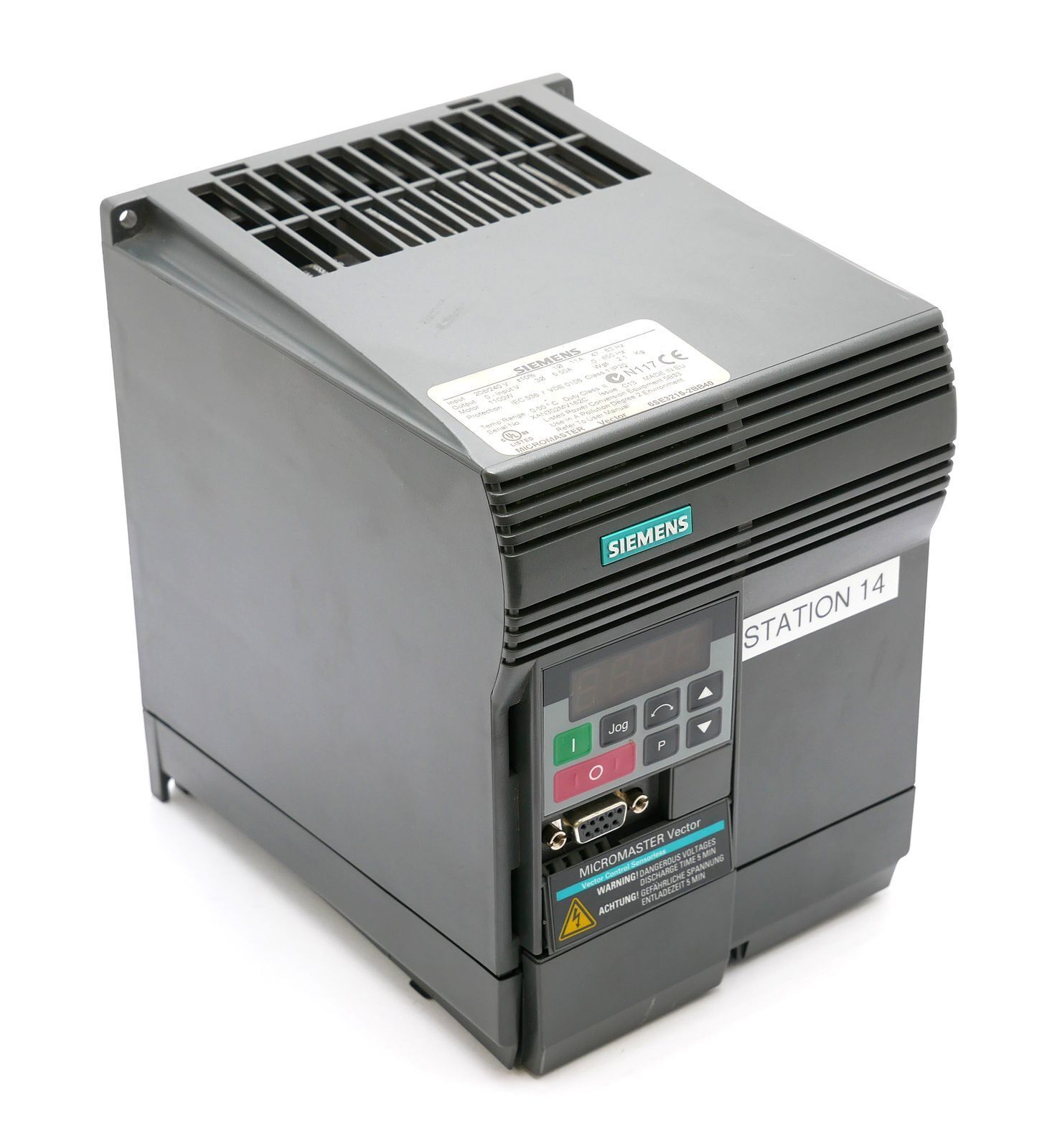Siemens Micromaster Vector 6SE3215-2BB40 6SE3 215-2BB40 1.1kW -used/Attn-
