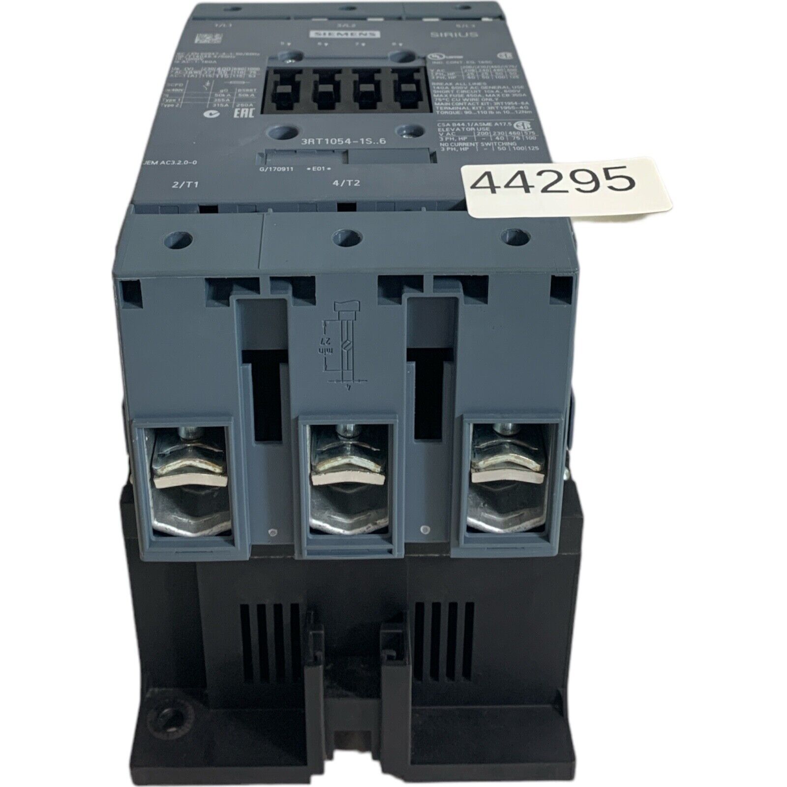 Siemens 3RH1921-1DA11 3RT1054-1SF36 Protection