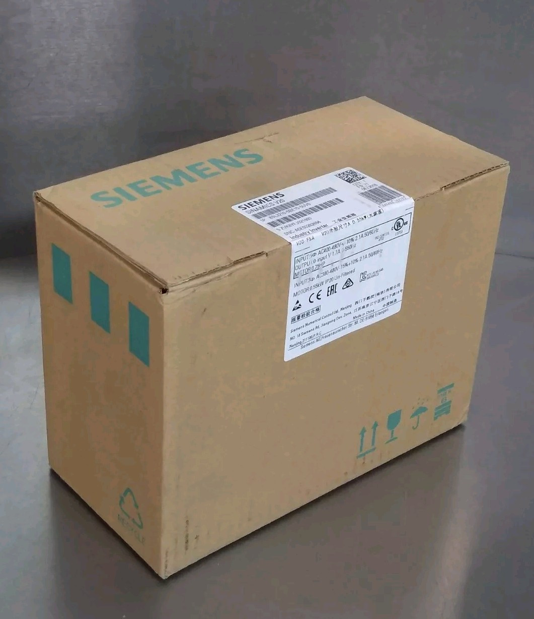 Siemens 6SL3210-5BE15-5UV0 Frequency converter                            Loc1A3