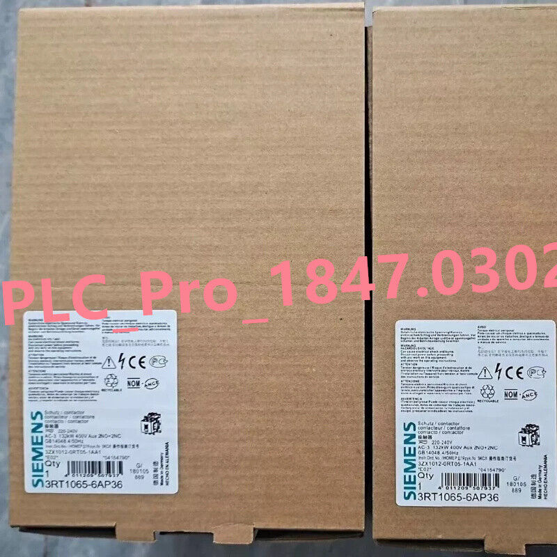 1PCS Brand New Unopened Siemens 3RT1065-6AP36 3RT1 065-6AP36 Fast delivery
