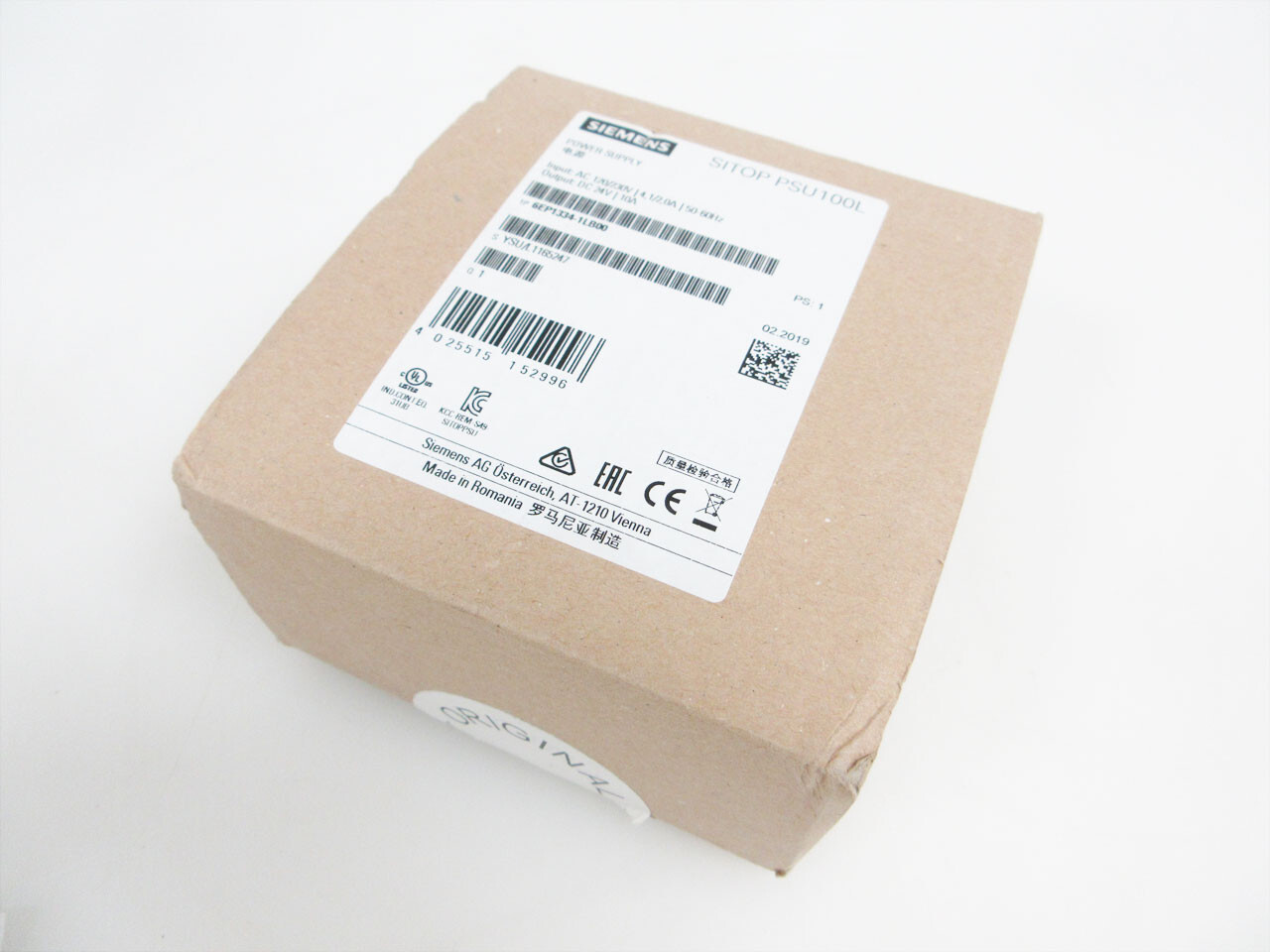 SIEMENS 6EP1334-1LB00 SITOP PSU100L 24 V/10 A POWER SUPPLY 4025515152996