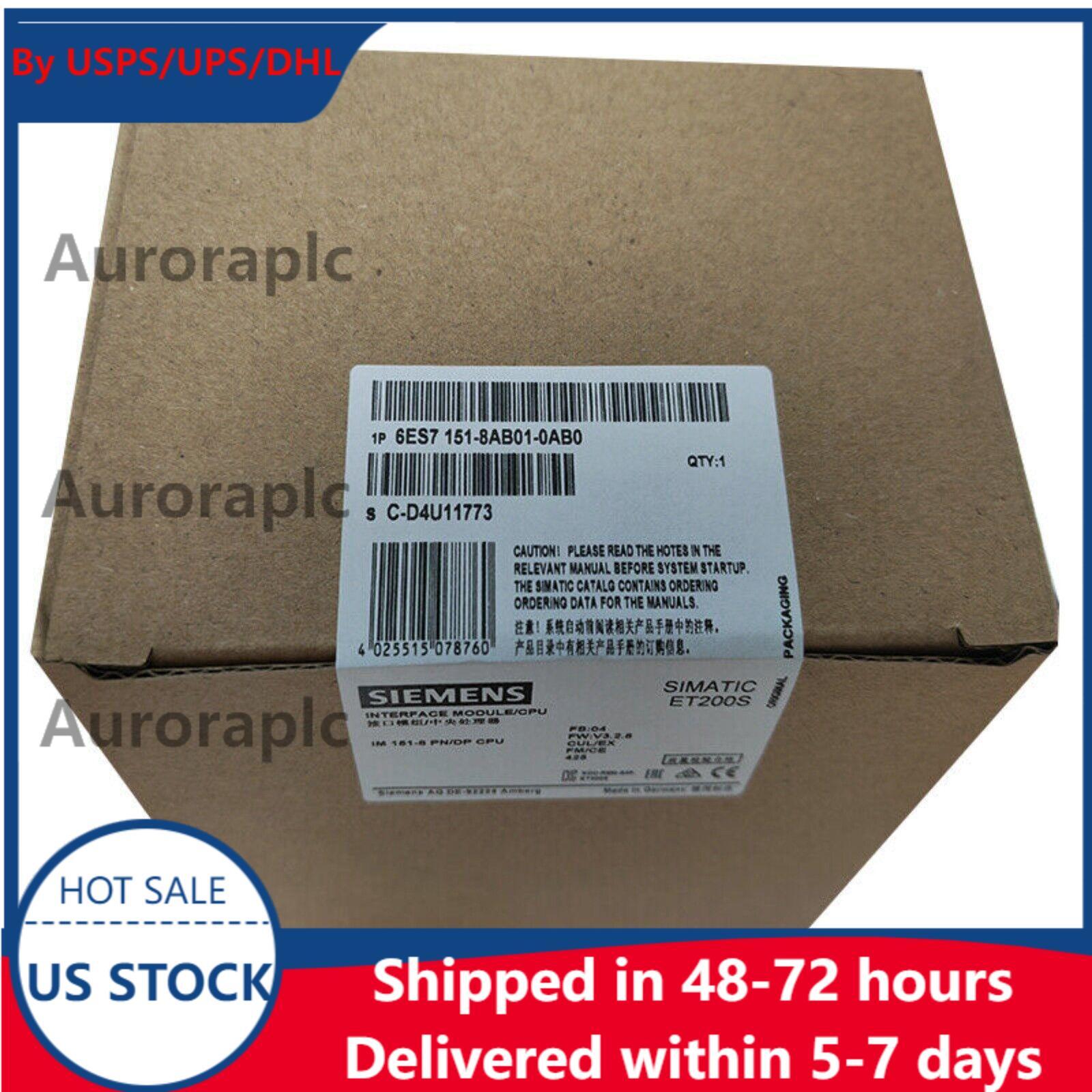 New Siemens 6ES7151-8AB01-0AB0 6ES71518AB010AB0 DP IM151-8 PN/DP CPU f ET200S