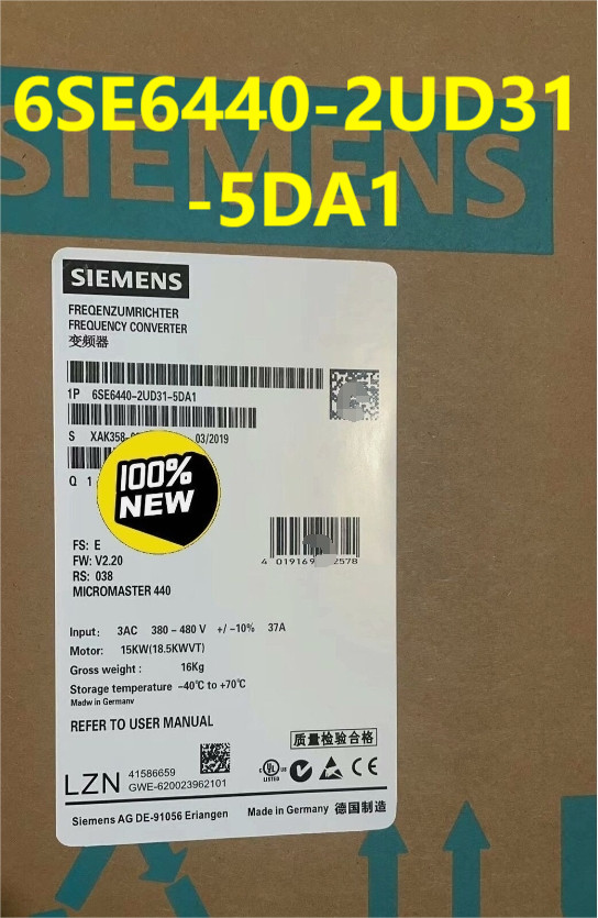 NEW 6SE6440-2UD31-5DA1 Siemens 6SE6 440-2UD31-5DA1 Free Shipping IN BOX US
