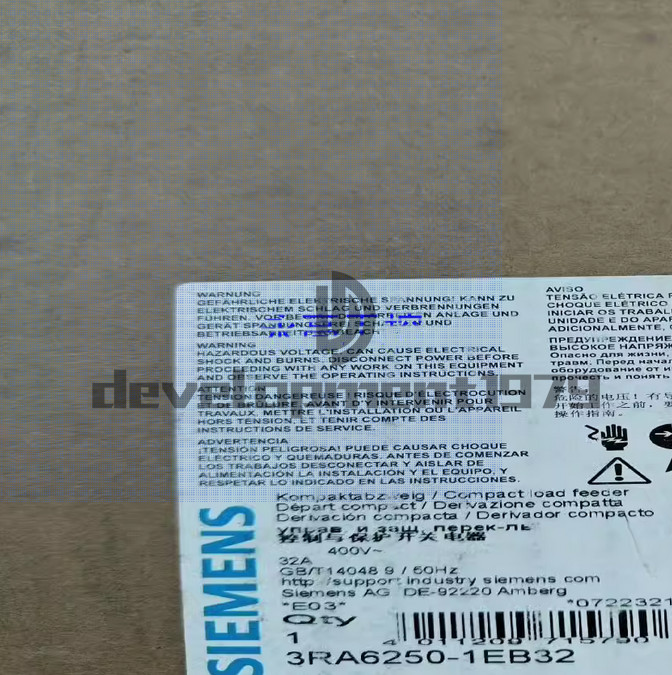 1PC NEW SIEMENS starter 3RA6250-1EB32 3RA6 250-1EB32 3RA62501EB32
