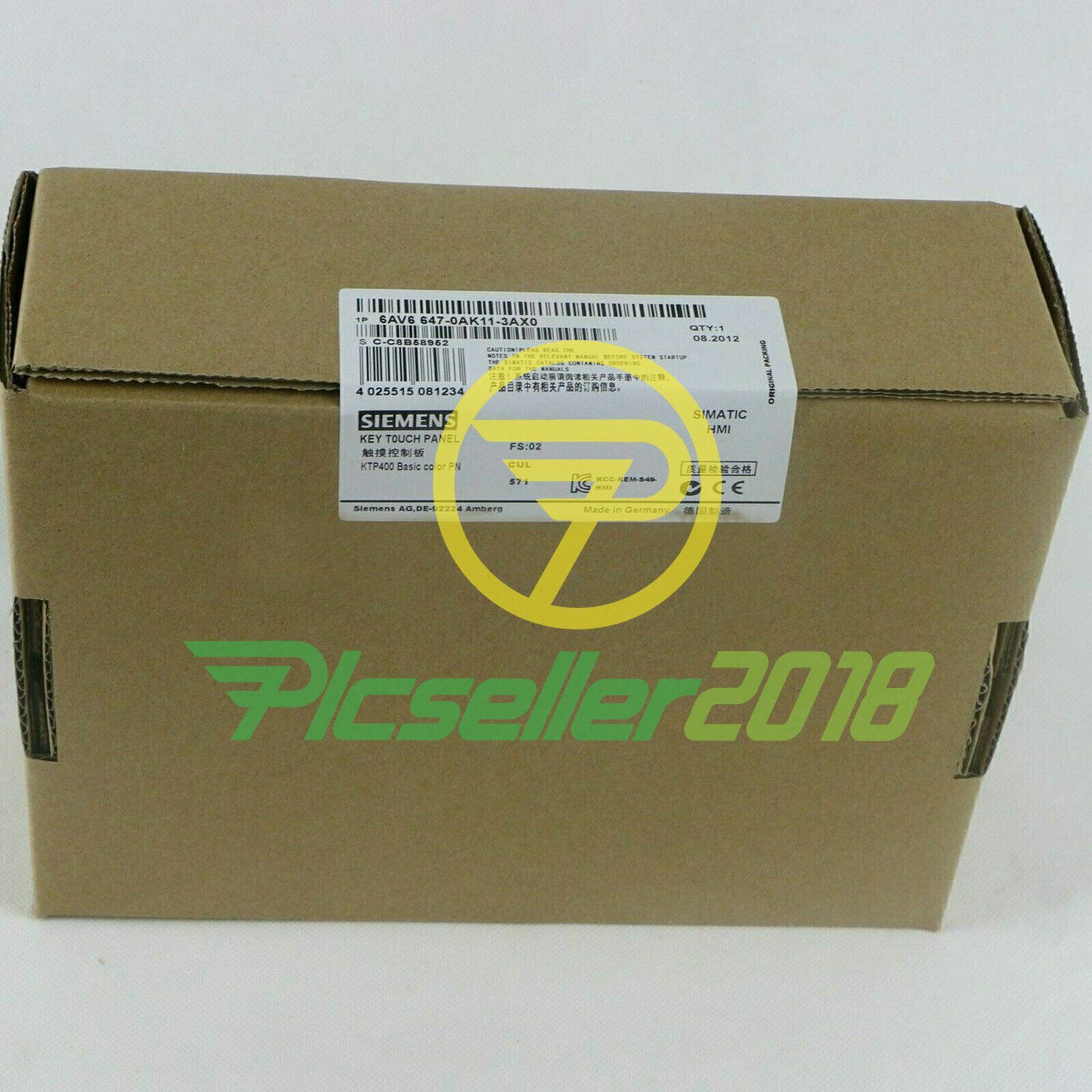 6AV6 647-0AK11-3AX0 SIEMENS 6AV6647-0AK11-3AX0 SIMATIC HMI KTP400 Basic Panel