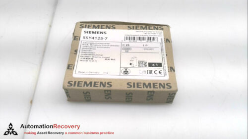 SIEMENS 5SY4125-7, SENTRON MINITURE CIRCUIT BREAKER, NEW #283830