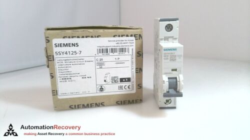 SIEMENS 5SY4125-7, SENTRON MINITURE CIRCUIT BREAKER, NEW #311948