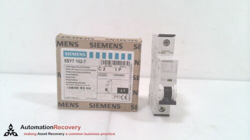 SIEMENS 5SY7102-7, SENTRON MINIATURE CIRCUIT BREAKER, NEW #327227