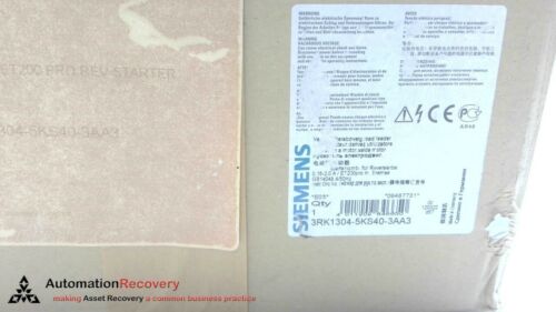 SIEMENS 3RK1 304-5KS40-3AA3, SIMATIC MOTOR STARTER, NEW #289548
