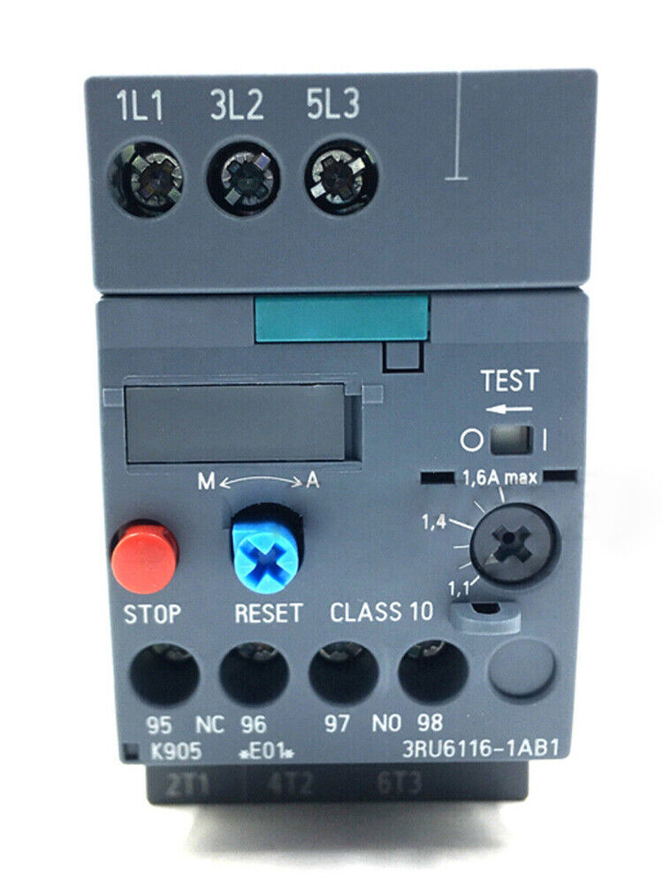 For Siemens Thermal Overload Relay 1.1-1.6A 3RU6116-1AB1