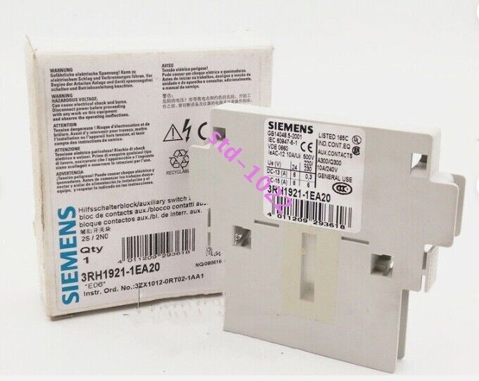 NEW Siemens 3RH1921-1EA20 3RH1 921-1EA20 auxiliary contact SPOT STOCK 1PCS
