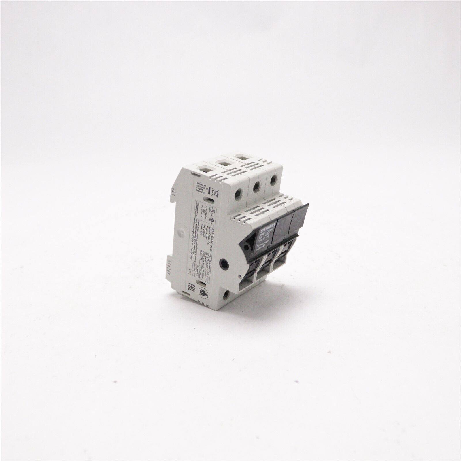 SIEMENS FUSE HOLDER 30A 3P 600V 3NW75330HG 