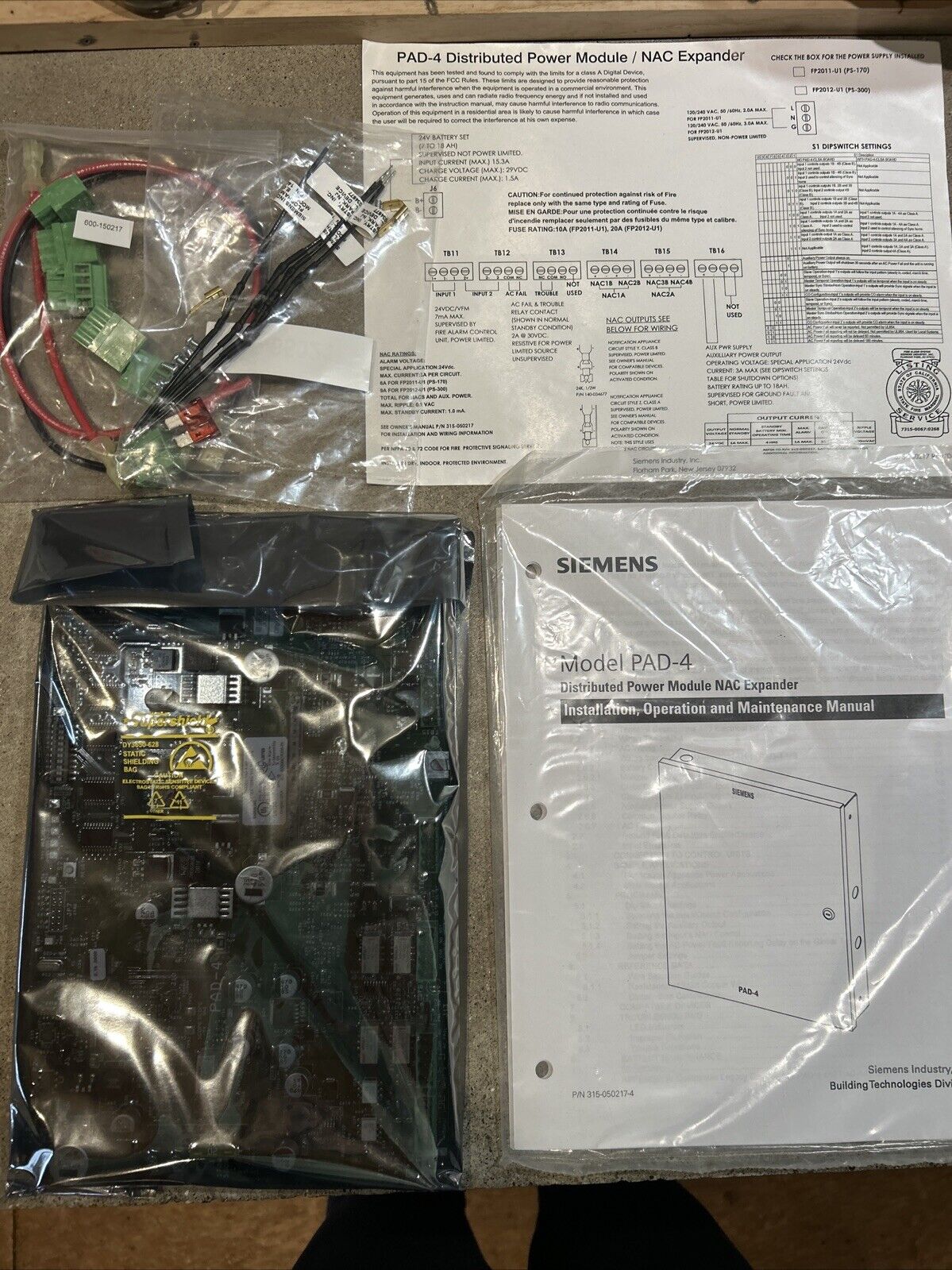 New in Box Siemens PAD-4-MB - Same Day Shipping