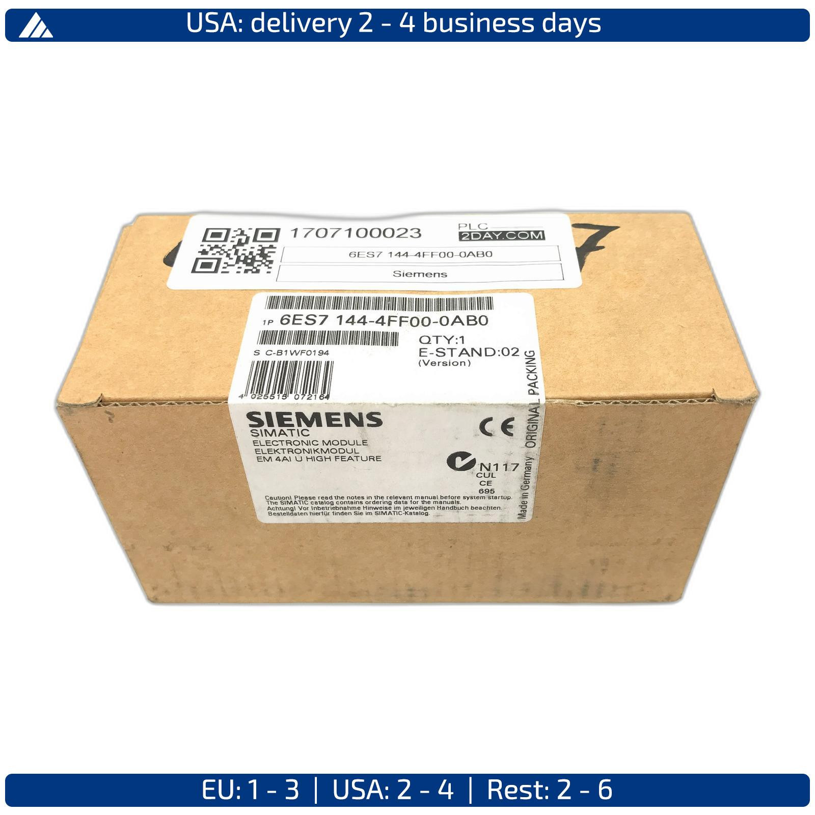SIEMENS 6ES7 144-4FF00-0AB0 Electronic Module New in stock at PLC2DAY