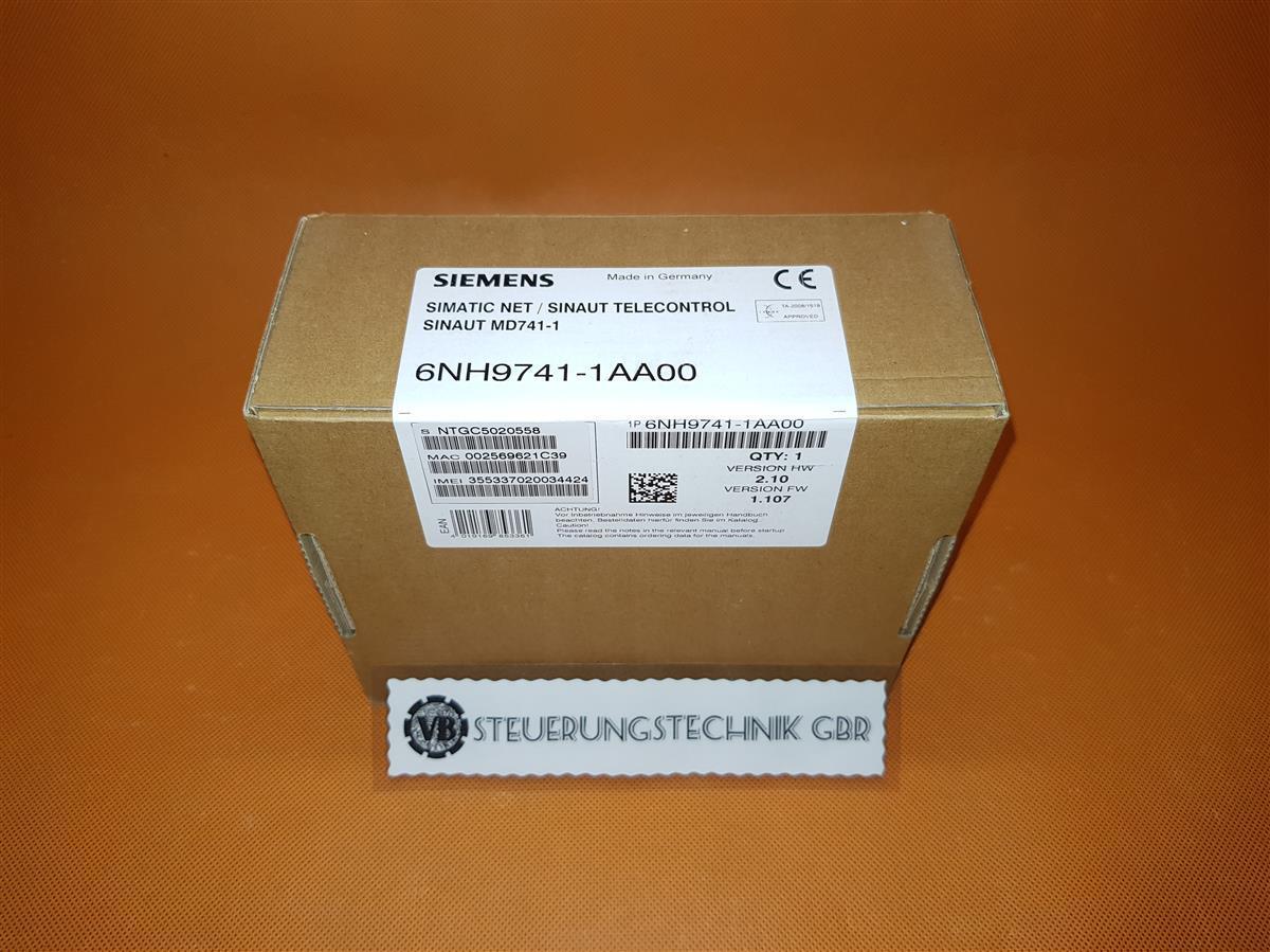 Siemens Sinaut Telecontrol MD741-1 Type: 6NH9741-1AA00 / Version: HW: 2.10 - FW: