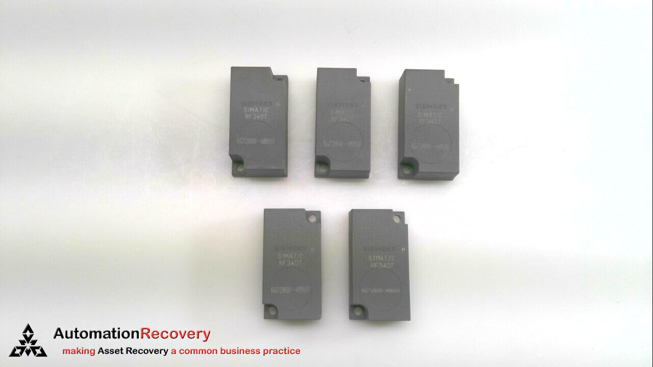 SIEMENS 6GT2800-4BB00 -5PC UNIT, SIMATIC RF300 TRANSPONDER RF340T 8 KB,  #278660