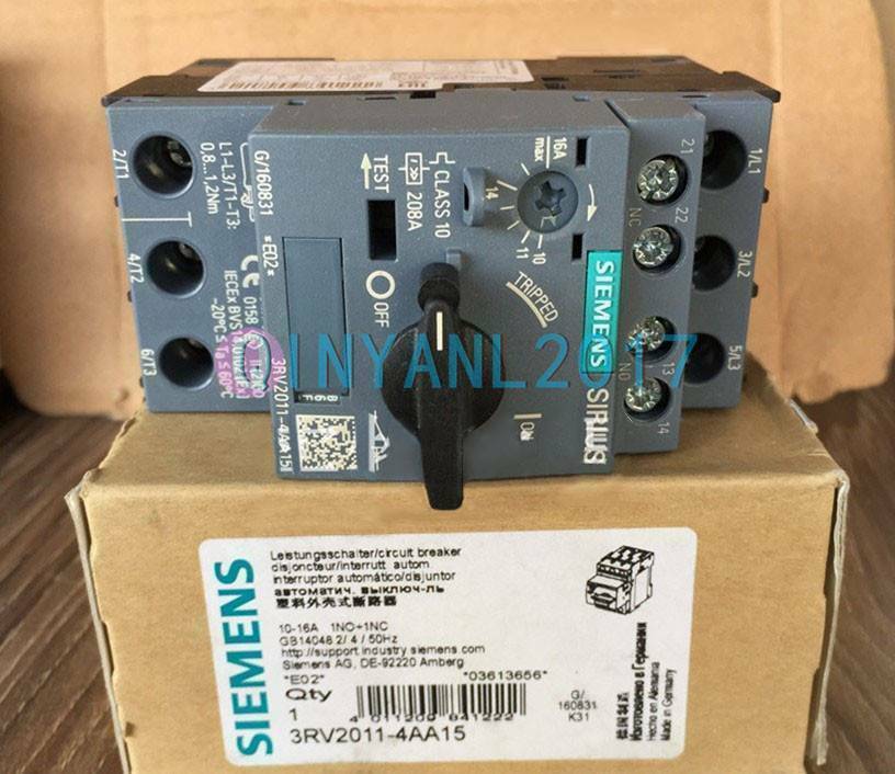 1PCS Siemens 3RV2011-4AA15 Circuit Breakers NEW