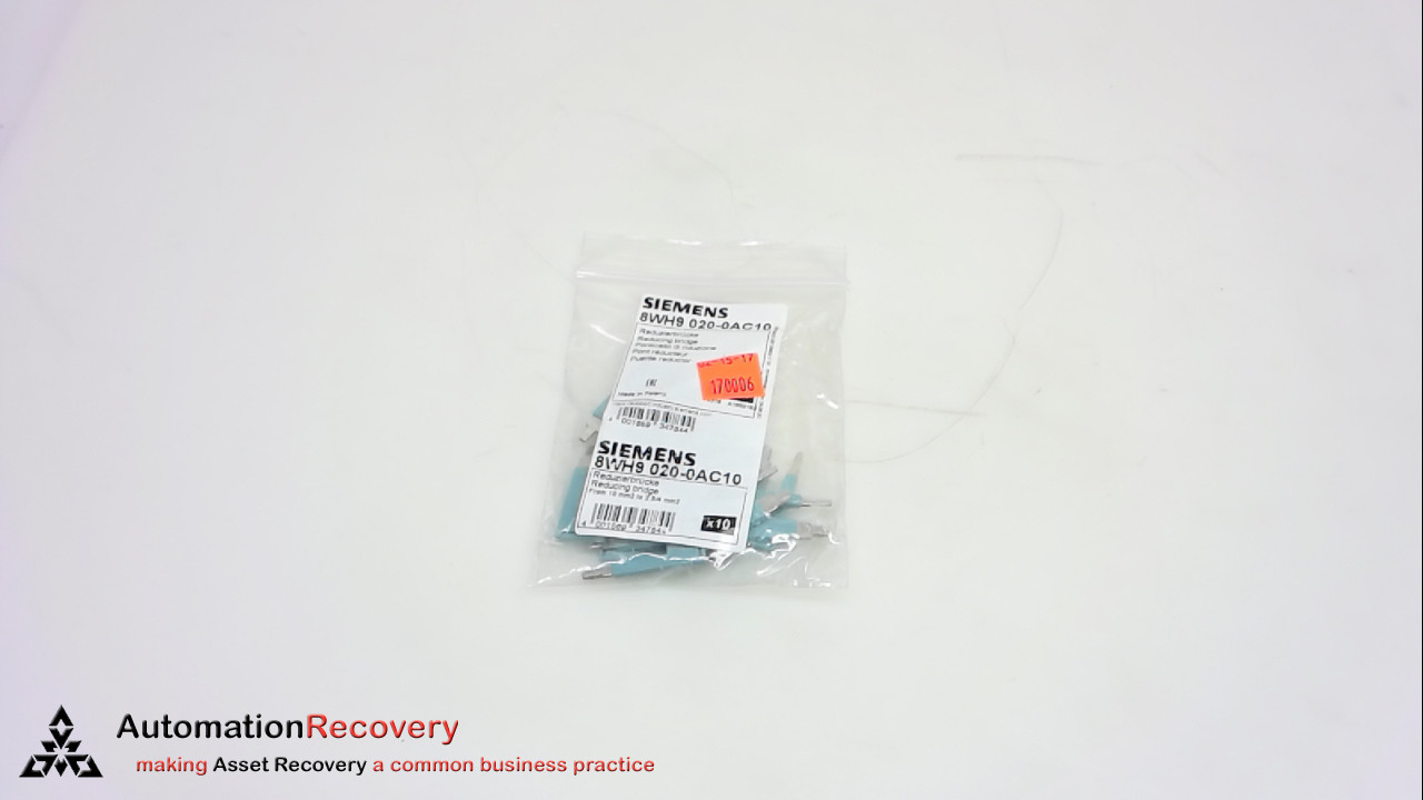 SIEMENS 8WH9 020-0AC10  BRIDGE, PLUG-IN, 2 POLE, NEW* #243519