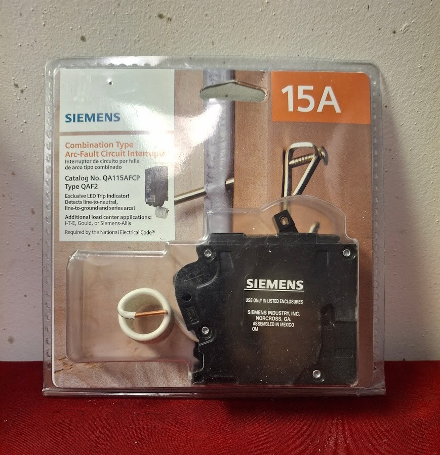 SIEMENS QA115AFCP  15Amp Combo Arc-Fault Circuit Breaker SHIPS SAME DAY