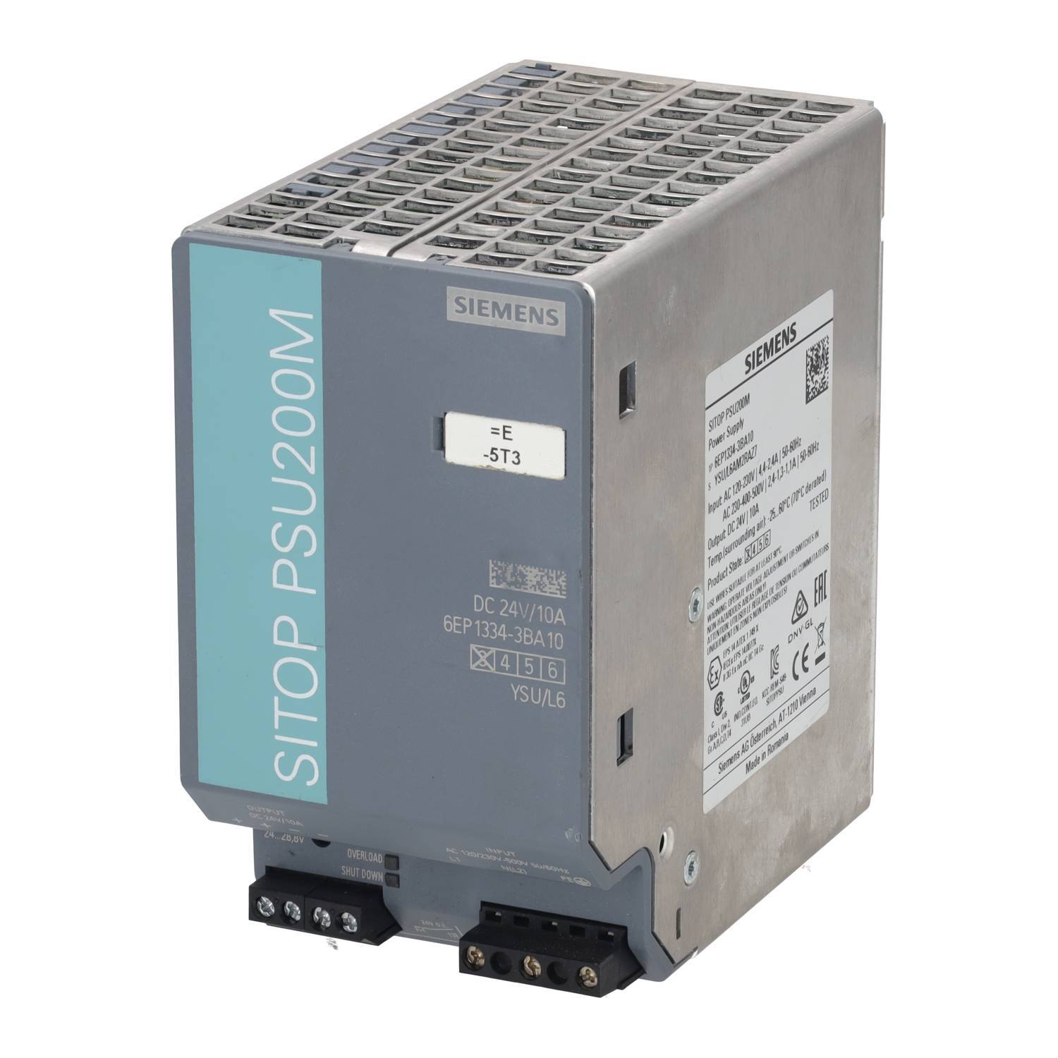 Siemens 6EP1334-3BA10 Sitop PSU200M 10 A Regulated Power Supply