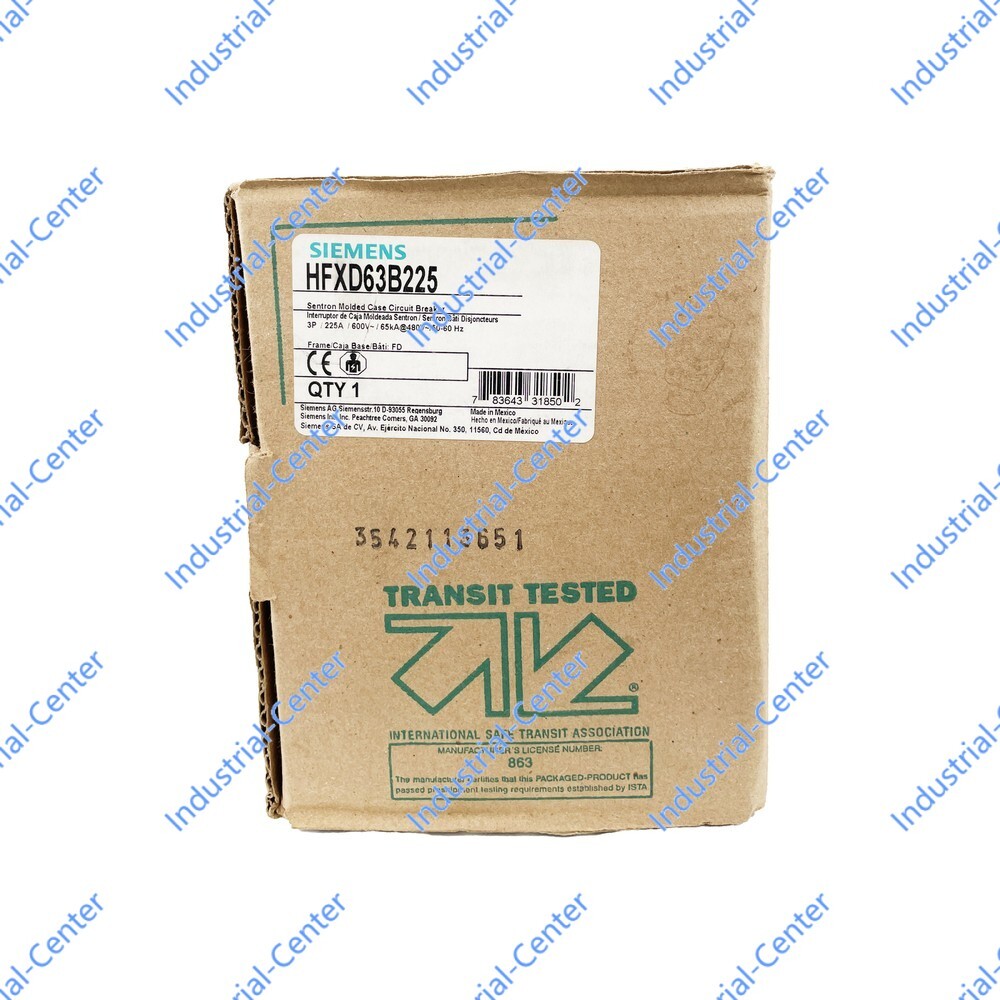 HFXD63B225 Circuit Breaker Siemens Fast Ship New In Box HFXD63B225 WQSD