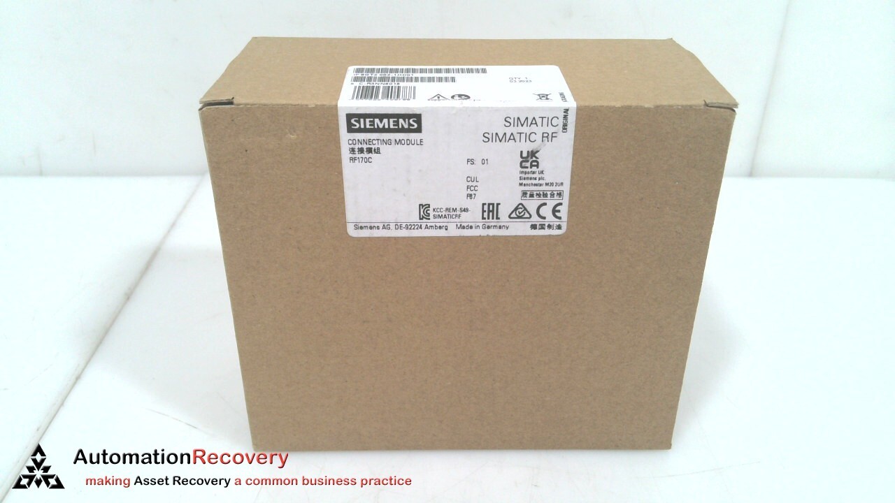 SIEMENS 6GT2002-1HD01, SIMATIC RF RFID CONNECTION BLOCK, NEW #323498