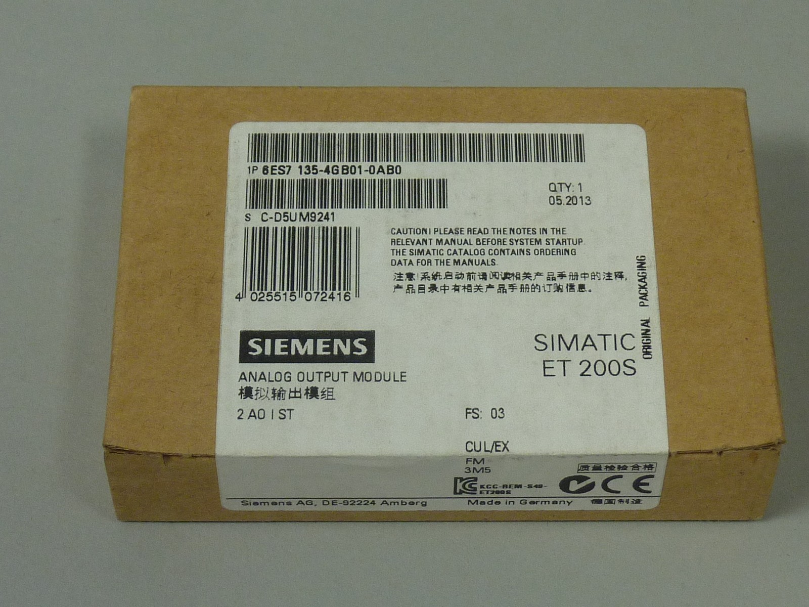New Siemens 6ES7135-4GB01-0AB0 [24 Months Warranty]