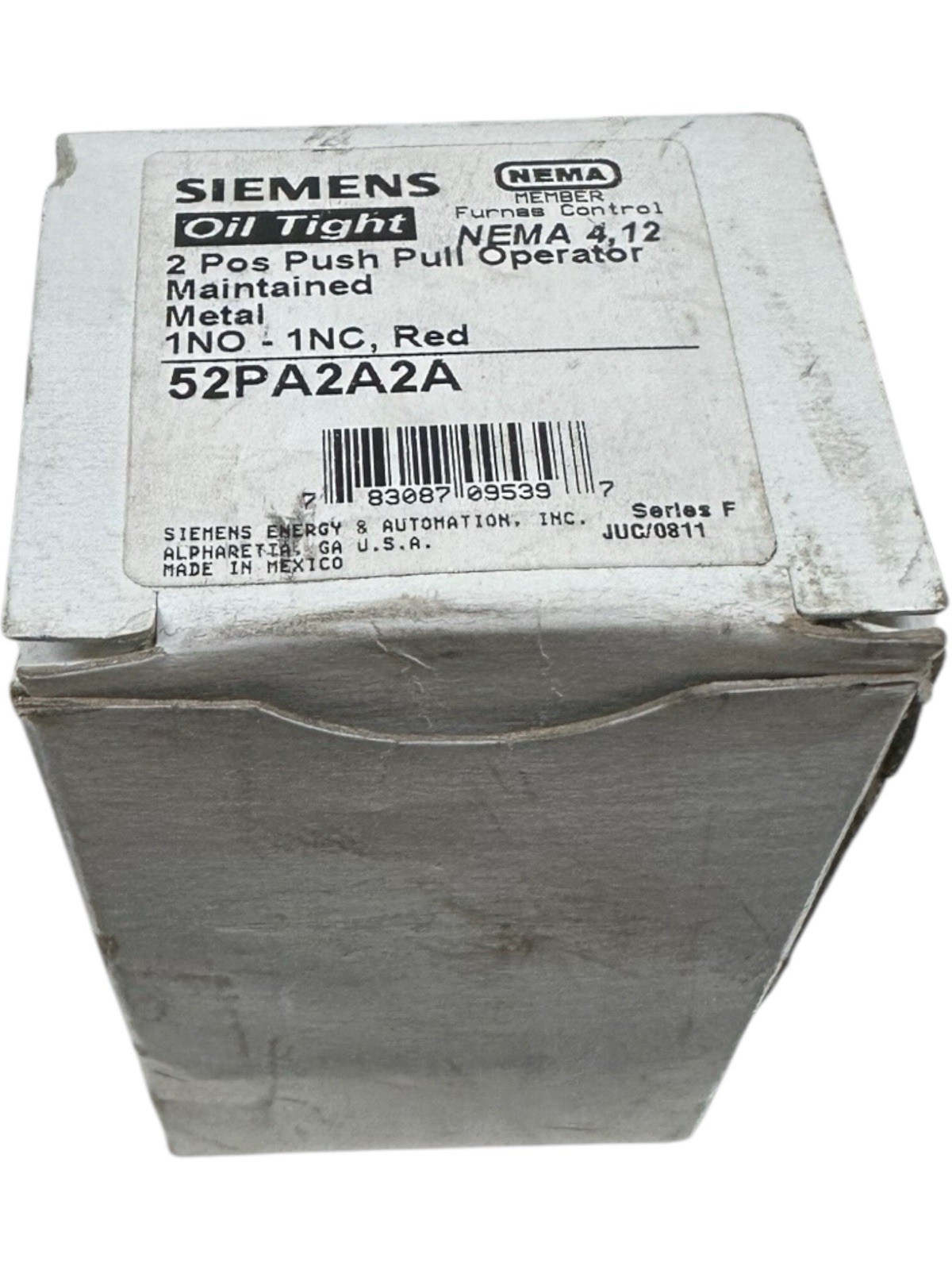 NEW Siemens 52PA2A2A, 2 Pos Push Pull Operator Button **SALE**