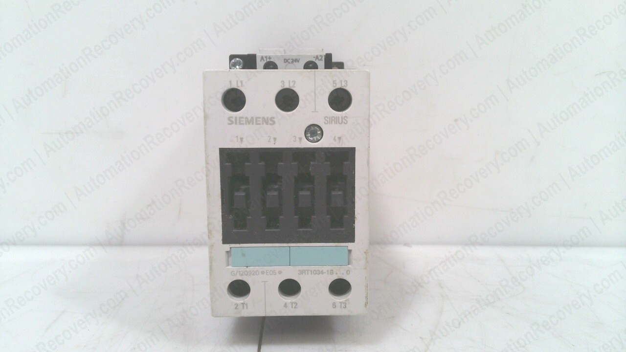 SIEMENS 3RT1034-1BB40, SIRIUS POWER CONTACTOR, SEE DESC #332027