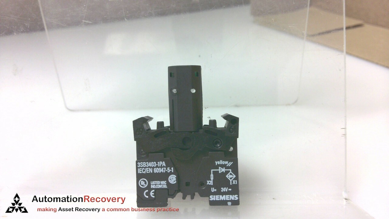 SIEMENS 3SB3403-1PA, INDICATOR COMPONENT W/ INTEGRATED LED, NEW* #241389