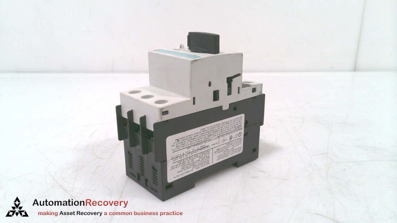 SIEMENS 3RV1021-1BA10, CIRCUIT BREAKER, SEE DESC #321349