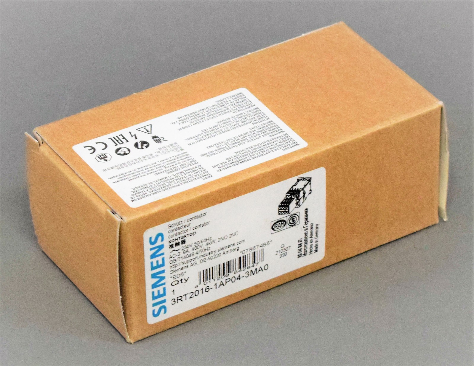 NEW SIEMENS 3RT2016-1AP04-3MA0 [24 MONTH WARRANTY]