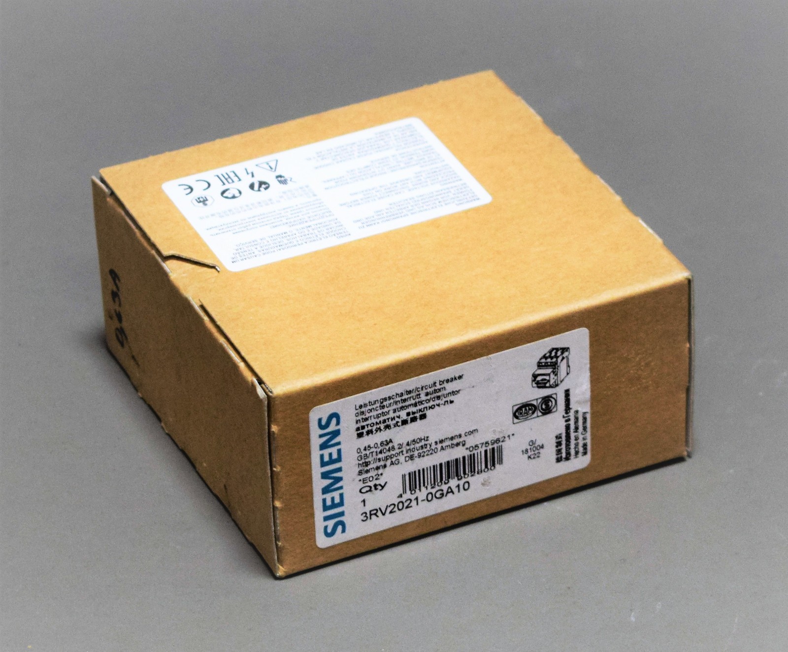 NEW SIEMENS 3RV2021-0GA10 [24 MONTHS WARRANTY]