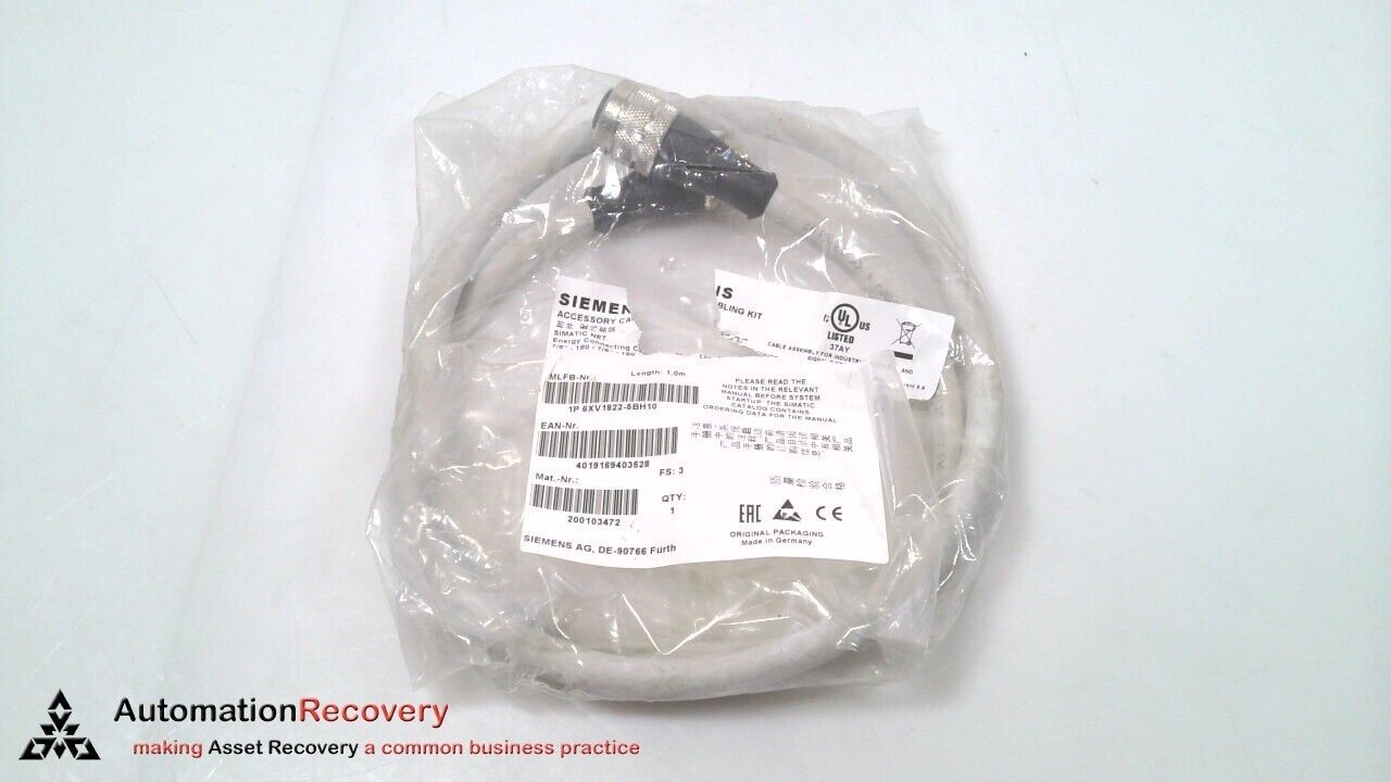 SIEMENS 6XV1822-5BH10 DOUBLE ENDED CORDSET