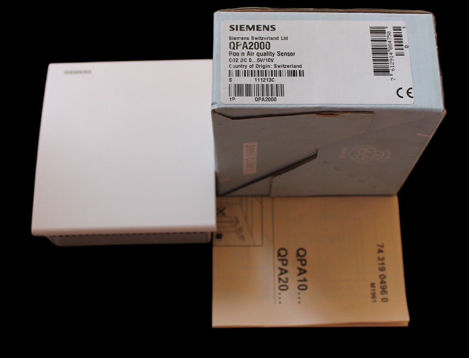 SIEMENS QPA2000 Room Air Quality Sensor New in Box (HM)