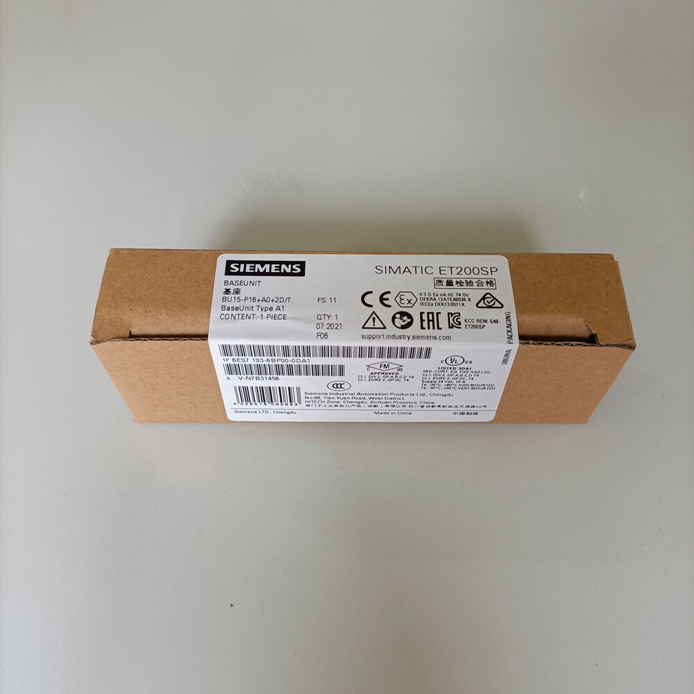 1PC New SIEMENS 6ES7193-6BP00-0DA1 6ES7 193-6BP00-0DA1 In Box Expedited Shipping