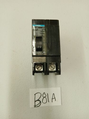 SIEMENS BQD 220 20Amp 480V Bolt in Breaker 