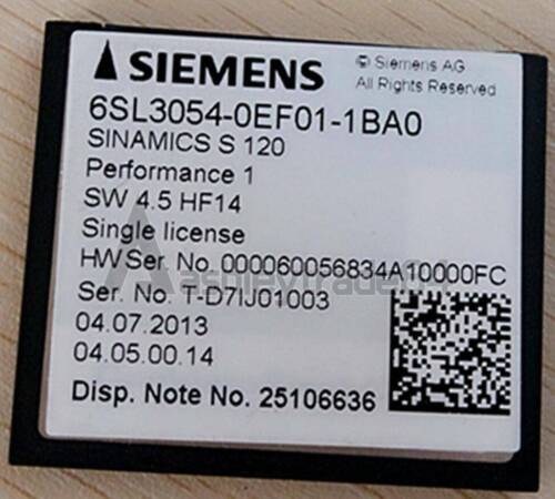 ONE NEW Siemens S120 CF card 6SL3054-0EF01-1BA0
