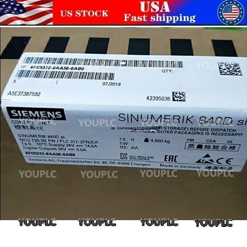New Siemens 6FC5372-0AA30-0AB0 6FC5 372-0AA30-0AB0 SINUMERIK 840D Sl NCU 720.3B