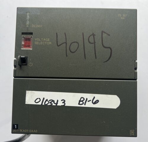 SIEMENS 6ES7 307-1KA01-0AA0 POWER SUPPLY 6ES73071KA010AA0 10Amp