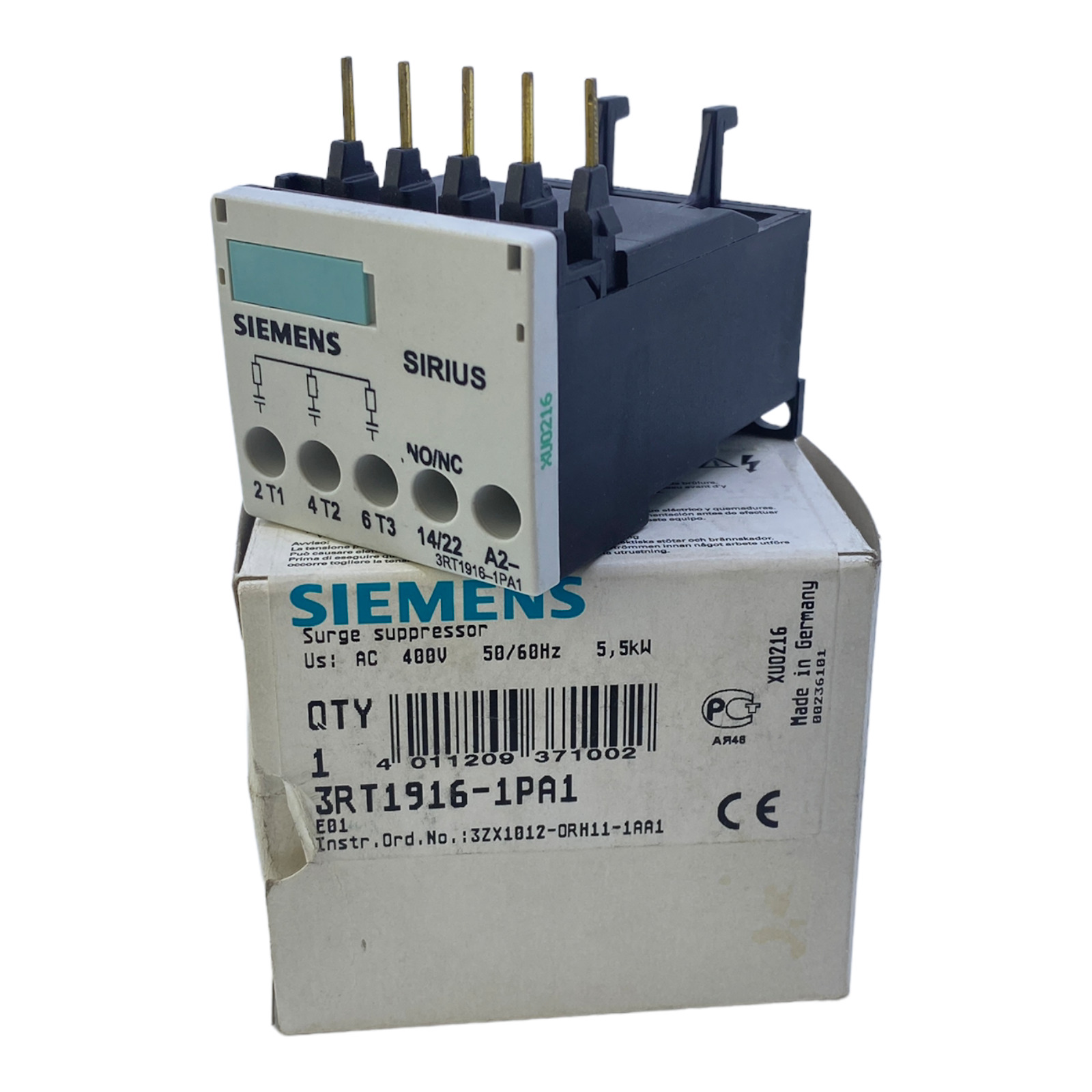 Siemens 3RT1916-1PA1 EMC Attenuation Module 400V 50/60Hz 5.5kW 3RT1916-1PA1 400V 5