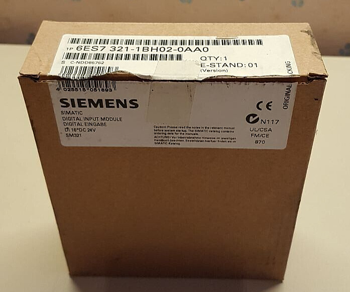 Siemens 6ES7321-1BH02-0AA0 SIMATIC S7-300 Digital input SM 321 ( 1PCS ) #BD7809#
