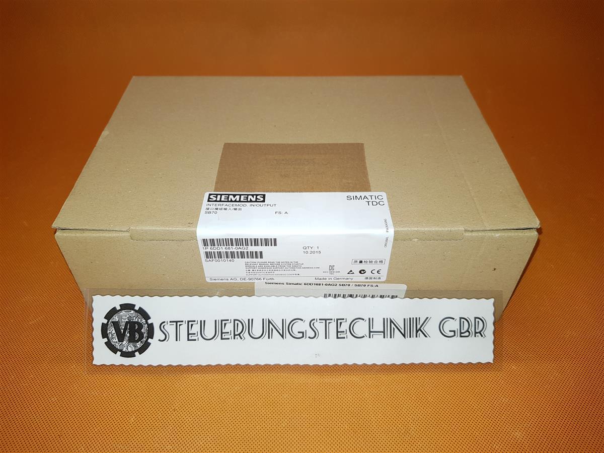 Siemens Simatic 6DD1681-0AG2 / *SB70 FS:A