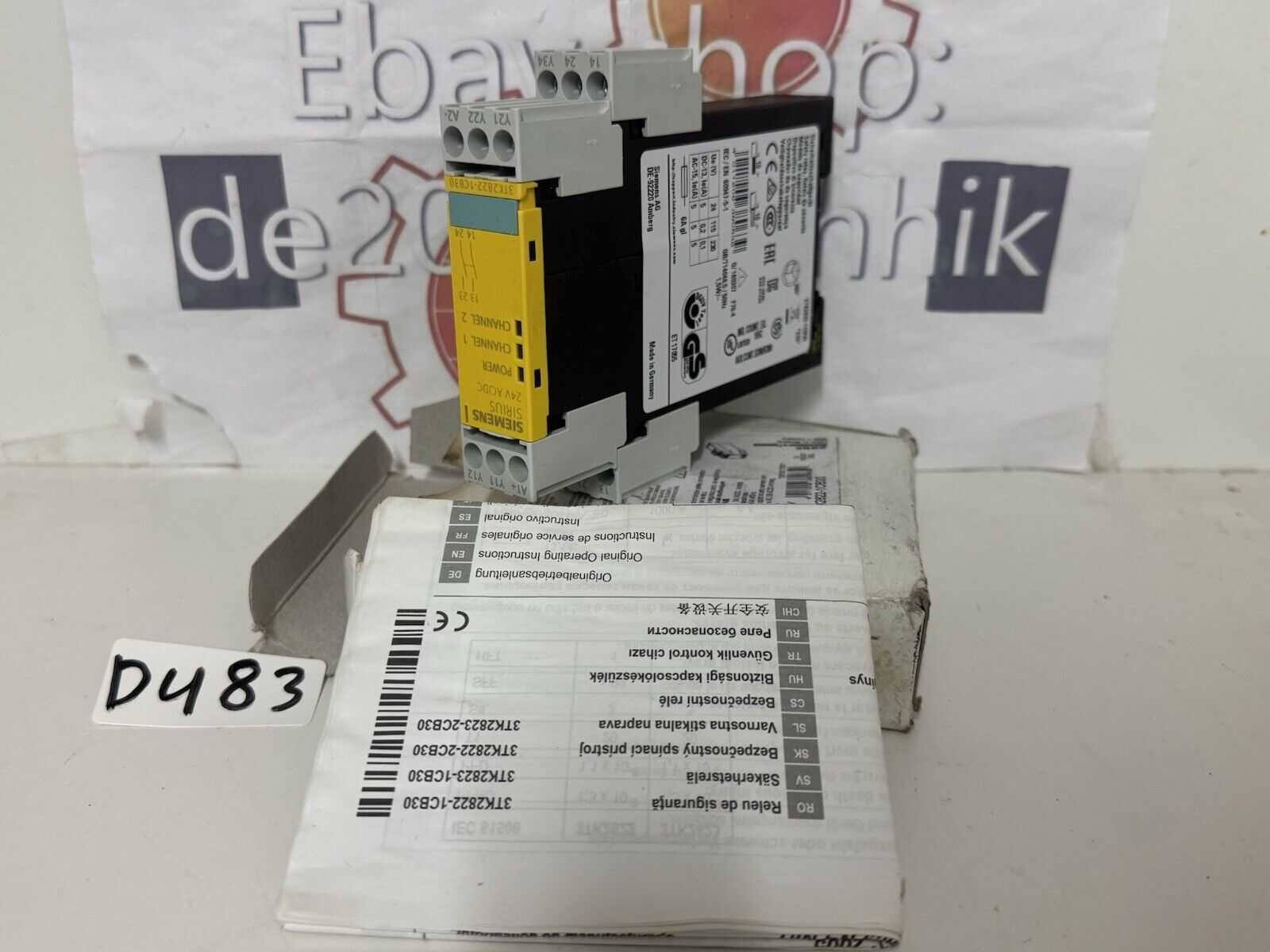 SIEMENS 3TK2822-1CB30 NEW